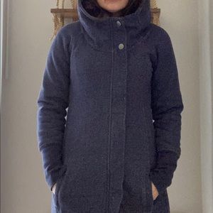 The North Face Blue Hooded Anorak Fleece Jacket
